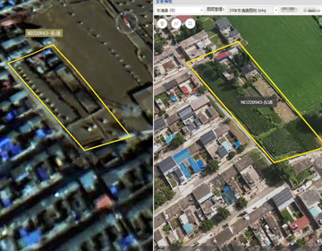 全景图与矢量图斑叠加