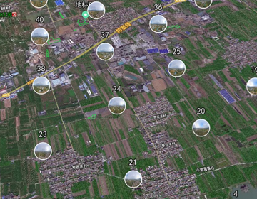 全景照片批量展点定位